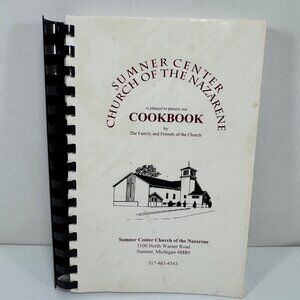 Vintage Sumner Michigan Center Church Nazarene Cookbook Midwest Recipes